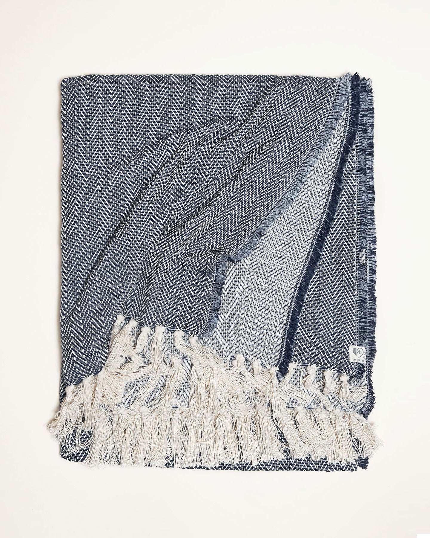 Alentejo Blanket Cotton Dark Blue