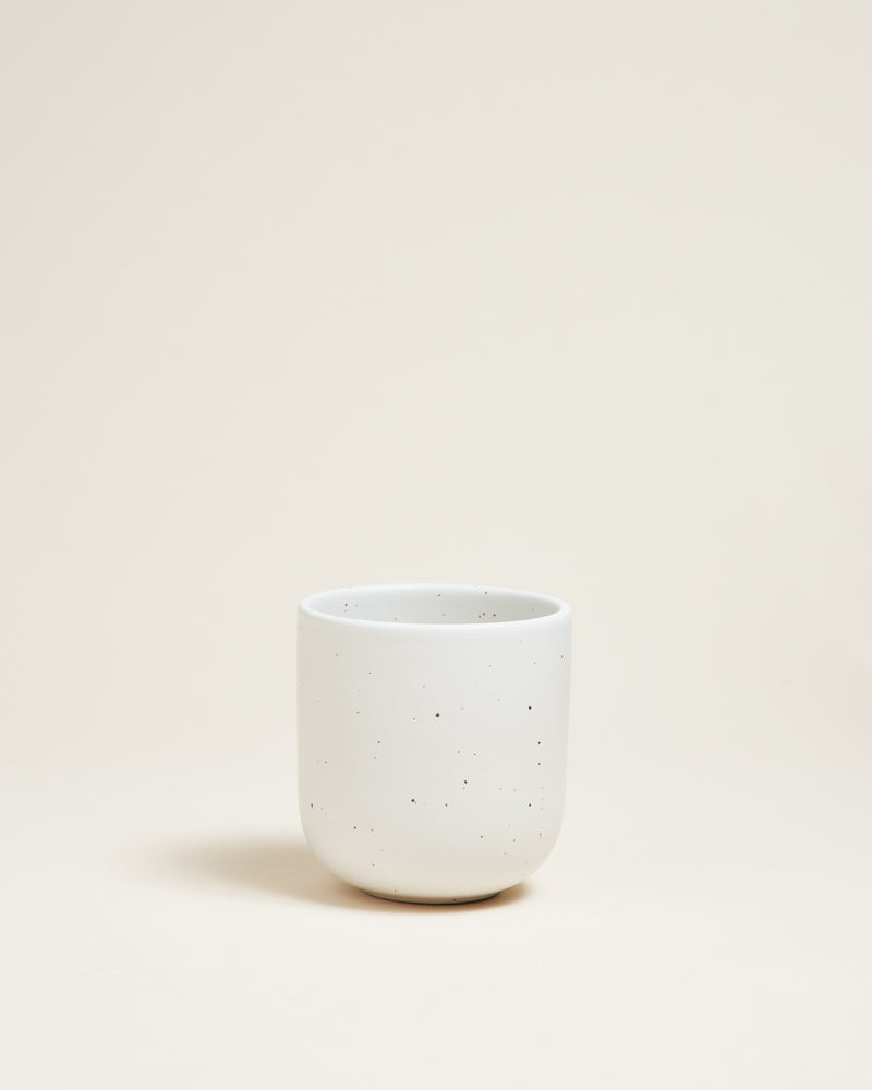Guincho Becher Mattweiß gesprenkelt
