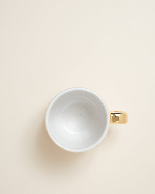 Bica Tasse klein Azur gesprenkelt Limited Gold Edition