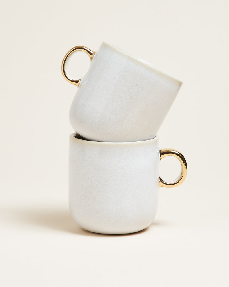 Bica Tasse klein Sand gesprenkelt Limited Gold Edition